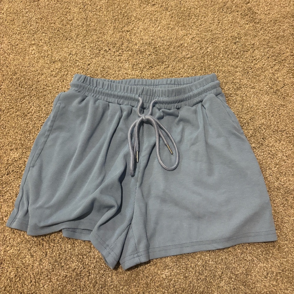 SHEIN Light Blue Athletic Shorts